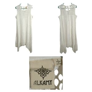 Women's Cream Midi Dress